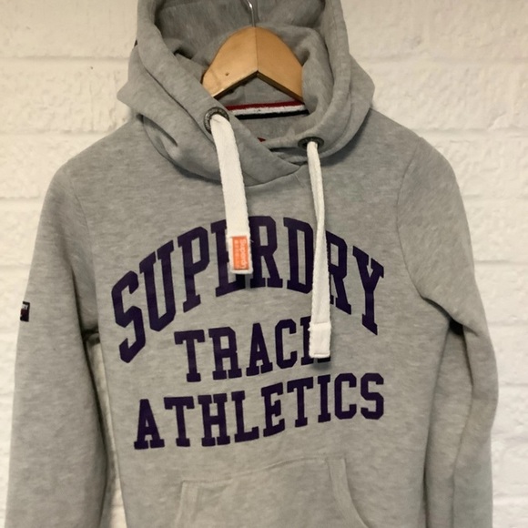 Superdry Tri League Hoodie - Size XS - Grey - Cotton - P2P 18” - Picture 2 of 5